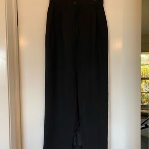 Byblos long, straight skirt. Black crepe.